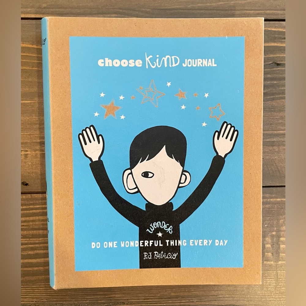 The ‘Wonder’ Journal based on the movie! Do one kind thing a day and write it!